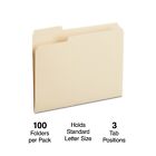Myofficeinnovations File Folders 1 3 Cut Letter Size Manila 100 box 116749
