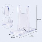 6 Pcs Adjustable Clear Acrylic Plate Stands And Picture Display Easels