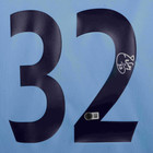 Carlos Tevez Signed Manchester City Home Soccer Jersey  32 With Beckett Witness