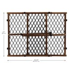 Evenflo 2026900 Position And Lock Farmhouse Pressure Mount Gate - Dark Wood