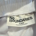 No Boundaries Girls White Solid Tiered Layered Short Skirt Elastic Waist Xl