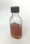 Vintage 3 5    Label Rite Glass Bottle   Lid Embossed Pharmacy Usa Medicine 
