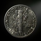 1943 P Philadelphia Mercury Silver Dime About Uncirculated  au 