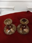2 Vintage Godinger Silver-plated Ornate Candle Holders