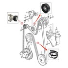 Volvo Penta Serpentine Belt Kit Tensioner 4 3 5 0 8 1 L Pcm 5 7 5 0 3885250 New