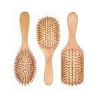 Natural Bamboo Brush Professional Hairbrush Wooden Comb Scalp Hair Care