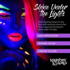 Uv Glow Blacklight Nail Polish - 6 Color Variety Pack Clubbing Or Costume Makeup
