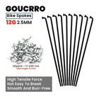 Bike Spokes 12g 2 5mm E-bike Tricycle Wheel 20pcs black  12g-193mm 