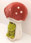 Rare New Jellycat Forest Fauna Frog In Mushroom 9  Plush Stuffed Toy Collectible
