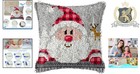 Christmas Latch Hook Kit - Create Your Own Santa Pillowcase - 17x17inch