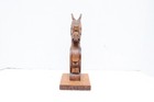 Vtg Northwest Coast Antique Totem Pole Kwakiutl Native American Signed 9 75 