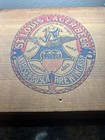 Vintage Anheuser-busch Beer Wooden Lidded Crate Box St Louis - Great 