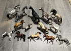 Mixed Lot Of Schleich People Farm Riders People Figures Saddles   14 Horses