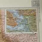 Antique 1956 Map Of British Columbia Canada 14   x11   