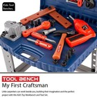 Toy Tool Workbench With Realistic Tools And Drill - 68 Pcs Pretend Play Const   