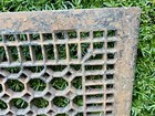 Large Heavy Cast Iron Grate Victorian Furnace Heat Window Vent Salvage  375