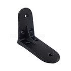 2 Simple Cast Iron Black Shelf Brackets Corner Brace Antique Style 3 X 3 5 Inch