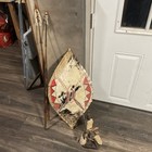 African Zulu Shield And Maasai Spear Set Tribal Warrior Decor And Zulu Figurines