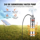 Solar Water Pump Submersible Deep Well Pump 24v Dc 9 25 Gpm 272 Ft 277w
