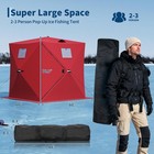 Portable Insulated Pop-up Ice Fishing Shelter resistant Winter Tent For 3 People