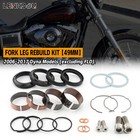 49mm Front Fork Leg Boots Rebuild Kit For Harley Dyna Fld Street Bob Fxd 06-17
