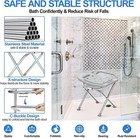 Folding Shower Chair Seat  Stainless Steel Small Shower Chair For Inside Shower