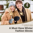 Gafario Mens Winter Gloves For Men Cold Weather Gifts  One Size  Wine Red