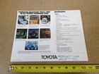 1975 Toyota Corolla Sales Brochure Canada 12pg Original Literature Car Sr-5 1600