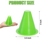 Bekith 120 Pack Indoor Outdoor Agility Red  Orange  Rose  Yellow  Blue  Green