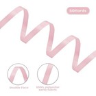 Lt pink Satin Ribbon 1 4 Inch 50 Yards Double Faced Polyester Satin Ribbons F   