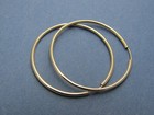 Real 14k Gold Hoop Earrings Endless Hoops 12mm 30mm 40mm Solid 14kt Yellow Gold