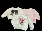Zara Kids Girl s Size 6  Sweatshirt Lot Back To School Graphic Crew Neck