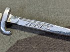 Vintage Wwi Ypres Bayonet Brooch Pin German Belgium Souvenir Battle Knife Army