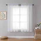  Sheer Curtains 63 Inches Long For Bedroom  Rod 42 w X 63 l  pack Of 2  Ivory