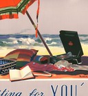 Australia Seaside Travel Poster Vintage Coastal Beach Landscape Wall Art Print