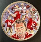 1990 Sports Impressions Ltd  Joe Montana Plate W coa Platinum Edt  Sf 49ers Nfl 