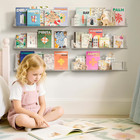 6 Pack Acrylic Shelves For Wall Storage  15  X 4    Floating Bookshelves For Kids 