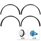 Fender Flares Tesla Model Y 2020-2024 Matte Black Wheel Protector Vent Trim 4pcs