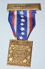 Vtg 1968 State Fair Of Texas Works Ribbon Badge Pin Salutes America Dallas Tx