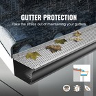 Gutter Guard 6 In Wide 208 Ft Length Cover Mesh Leaf Debris Protection