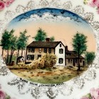 Lexington - Clarke House - Ma Massachusetts Antique Trinket Souvenir China Dish 