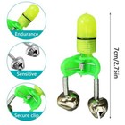 20pcs Night Fishing Rod Bite Bait Alarm Light With Twin Bells Fishing Bite Alarm