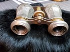 Vintage Opera Glasses - Chevalier Paris Brass And Sterling Silver
