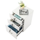 Wooden File Cabinet 3 Drawer Vertical File Cabinets With 3 Lock Printer Stand