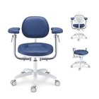 Dental Microscope Chair Ergonomic Dynamic Chair Skin-touch Leather Plst-095 Blue