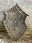 28  Medieval Knight Shield Stainless Steel     Battle Armor Wearable Decorative Pr