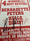 Bernadette Peters    hello Dolly    Autographed Broadway Flyer Shubert Theatre