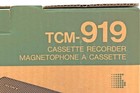 Vintage Sony Tcm-919 Compact Cassette Player Voice Recorder Desktop New In Box