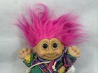 80s Style Vintage Troll Doll Russ 8 Inch Figure  Funky Parka Pink Hair