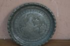 Set   2 Indo Vintage Islamic Ethnic Tinned Copper Tray Plate Indo Persian